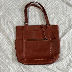 Margot New York Tote NWOT Cognac